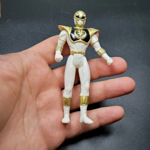 1995 Saban Power Ranger White Figurine Action Figure TCFFC Toy 90s Vintage Toy