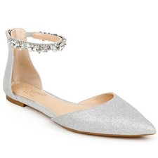 Jewel Badgley Mischka Cassidy Pointed Flats New 100