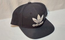 Adidas Youth OSFY Adjustable Snapback Flatbill White On Black Classic