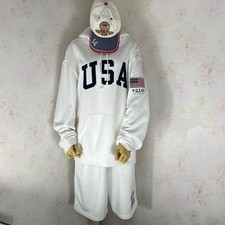 POLO RALPH LAUREN Vintage White Sweatshirt Set Size M USA