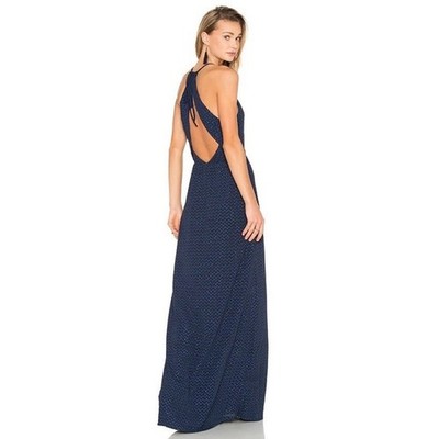 NWT! Calypso St. Barth HOSS INTROPIA Midnight Navy Blue Embellished Dress 36 / 4