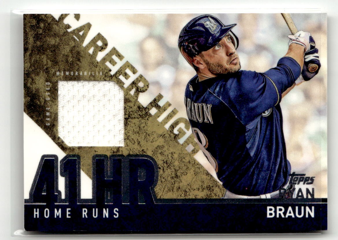 2015 Topps #CRH-RB Ryan Braun Career High Relics (Series One)