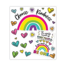 Carson-Dellosa 110524 Motivational Bulletin Board Set, Kind Vibes, 75 Pieces