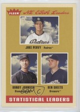 2005 Fleer Tradition Statistical Leaders Jake Peavy Randy Johnson #2 HOF 0c57