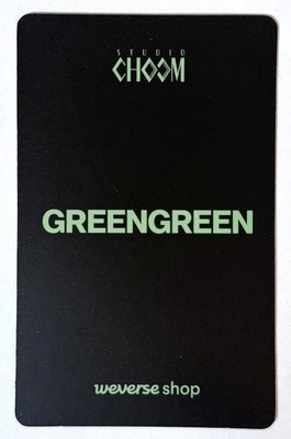 CORTIS The 2nd EP GREENGREEN STUDIO CHOOM X WEVERSE PHOTOCARD