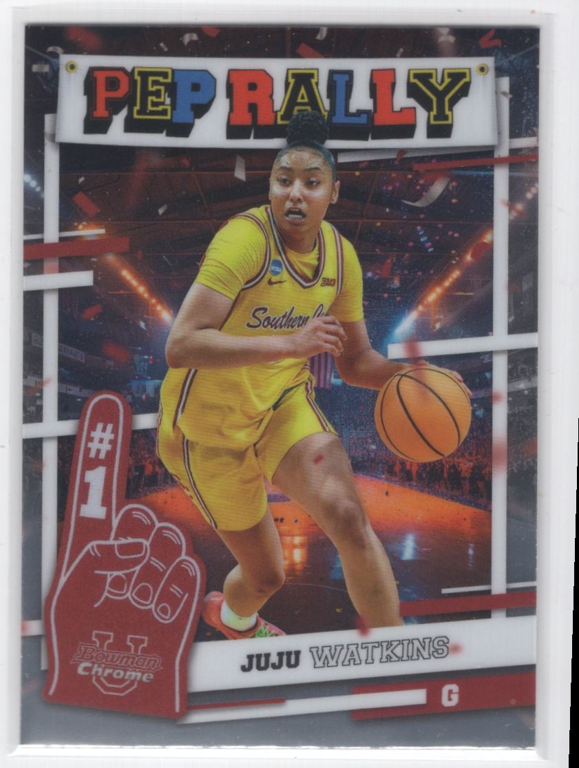 2024-25 Bowman Chrome Pep Rally Juju Watkins USC Trojans PR-22