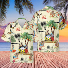German Shepherd Tropical Aloha Dog Summer Hawaiian Shirt