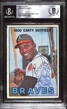 1967 Topps #35 Rico Carty BGS Auto Autographed BAS Authentic C99816