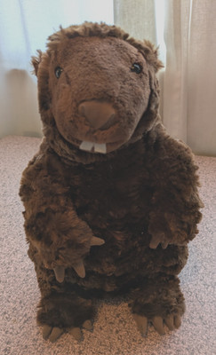 Gund Brown Beaver Plush Stuffed Animal Cute Tail Kohl s Cares 10  Soft Great Con
