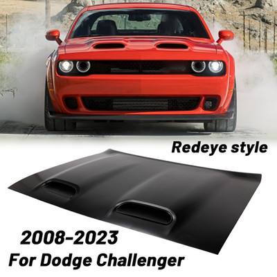 Hood Panel For 2008-2023 Dodge Challenger Red eye Hellcat style