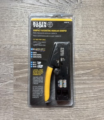 Klein Tools VDV226-107 Compact Ratcheting Modular Crimper CAT6