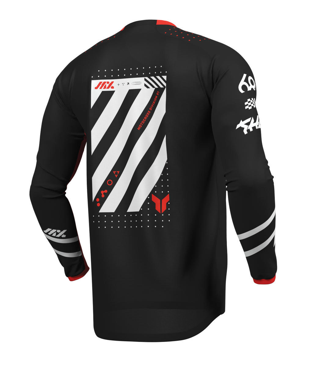 NEW THOR 29108414 Launchmode Futura Jersey - Black/Red - Large | eBay