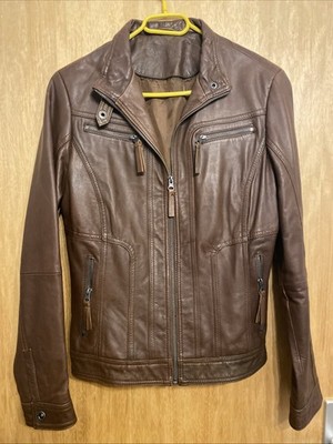 Favourite Basics Lederjacke Größe 40 Mit Reißverschluss