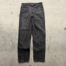 Vintage 1990s Levi's 550 Relaxed Fit Made In USA Black Jeans 33 x 34
