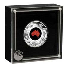 2025 PerthMint Great Southern Land 1oz Silver Proof Snakeskin Jasper Coin