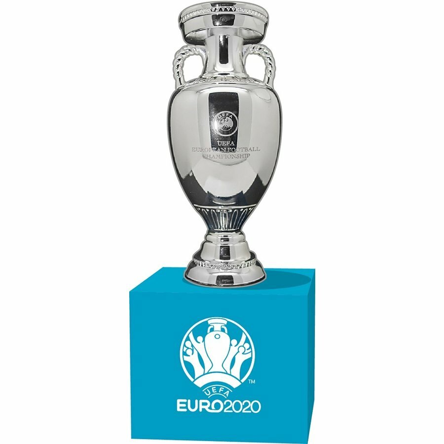 EUR21 Official EURO2020 Replica Trophy W/ Pedestal Championship