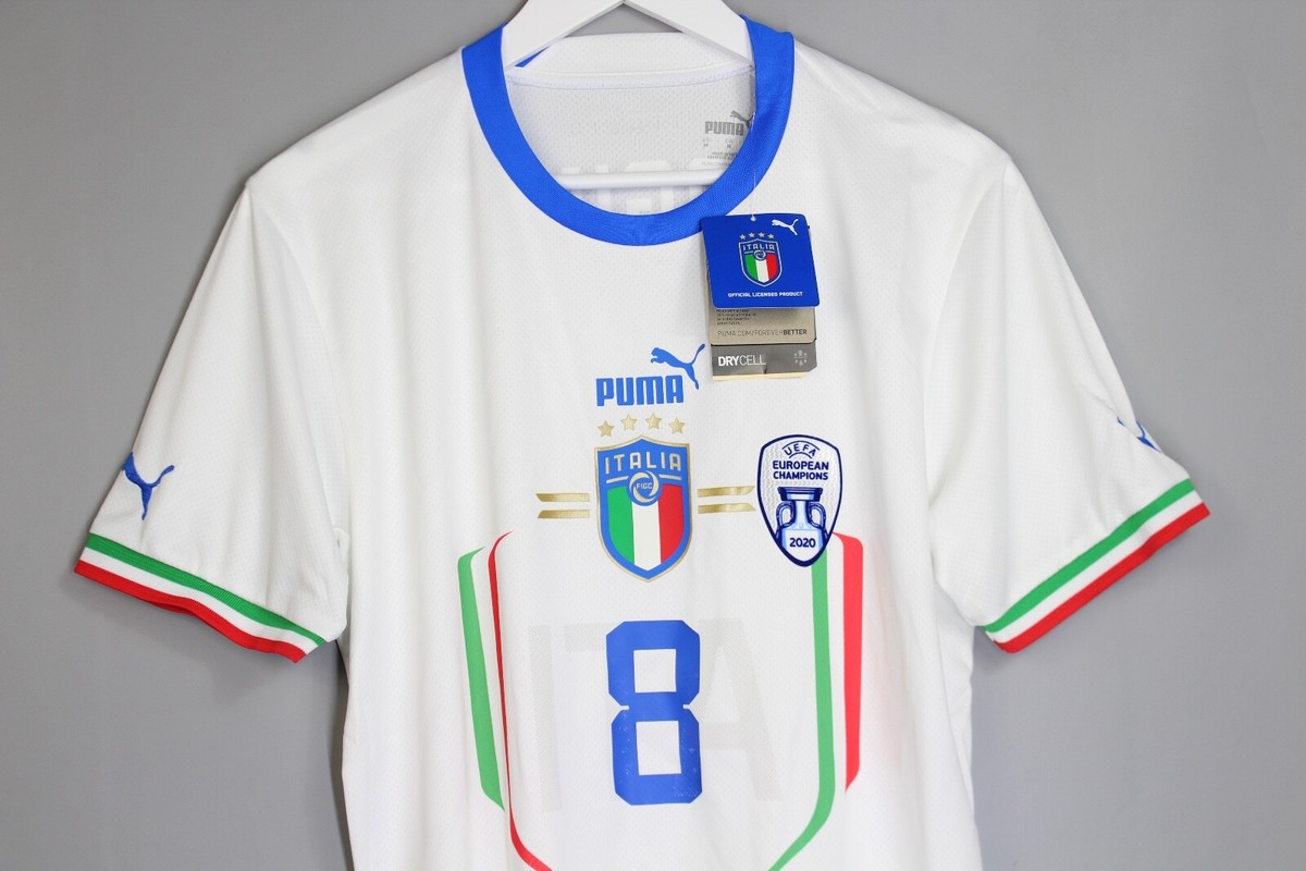 PUMA イタリア代表 Jorginho 8番 シャツ L 2022 Italy Home Jersey #8 Jorginho Large Puma Soccer