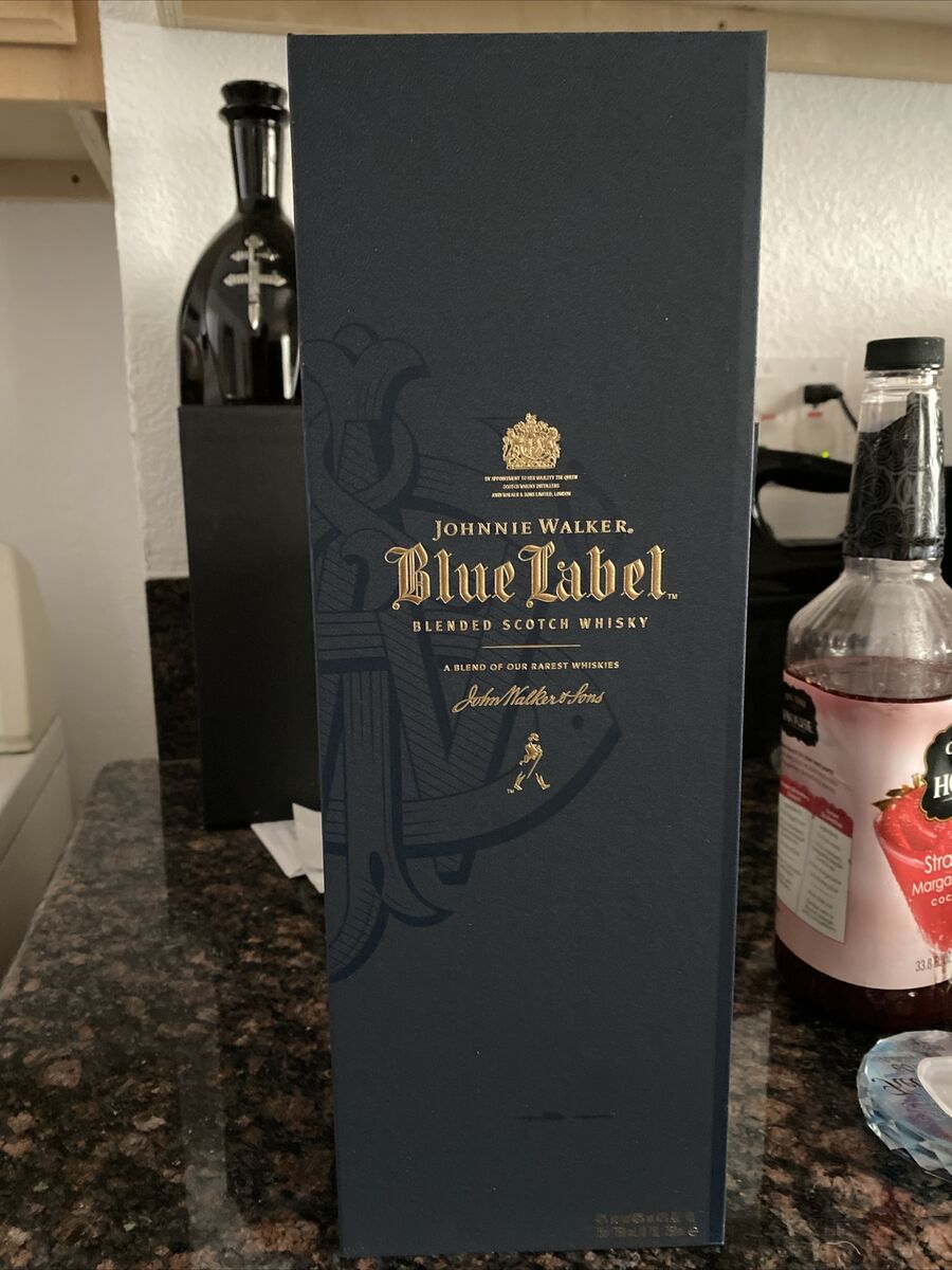 Johnnie Walker Blue Label Whiskey Collectors Case Box And Johnnie Walker Blue Label Whiskey Collectors Case Box And