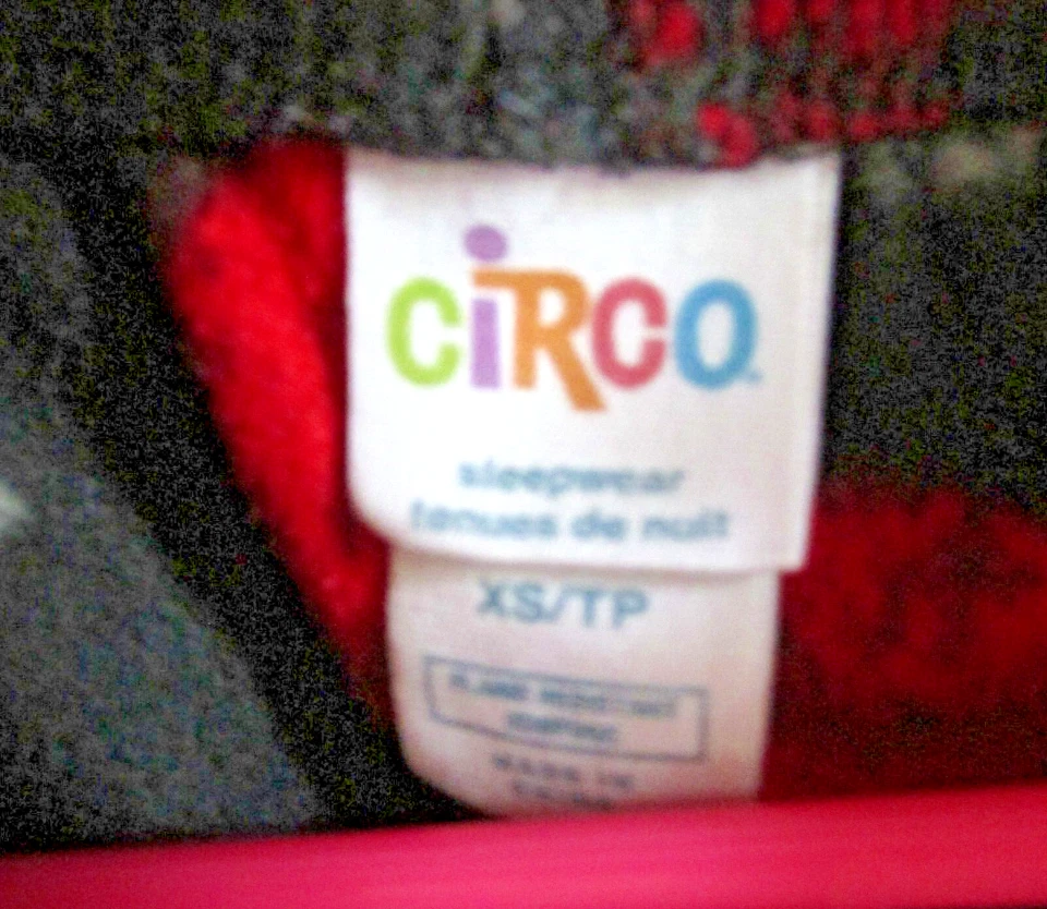 Circo Niños Ropa de Dormir Pantalones XS Fútbol Negro Rojo Gris Foto 3 de 4