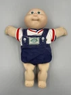 Vintage Cabbage Patch Kids Baby Boy Doll Denim Overalls READ DESCRIPTION