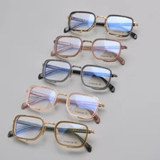 Punk Style Oversize Square Metal Eyeglasses Frame Men Women Fashion Eyewear