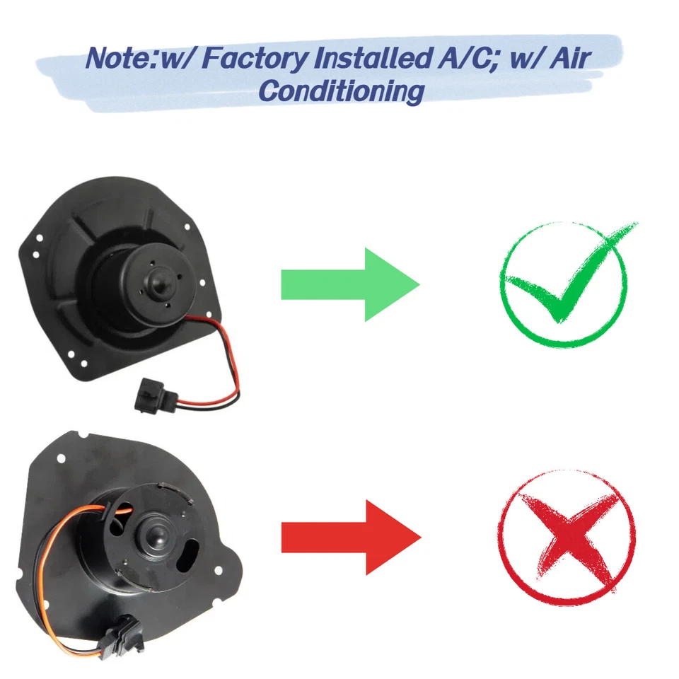 A/C Heater Blower Motor For 1980 1981-1986 Ford F-150 F-250 F-350 Replacement - Image 2 of 4