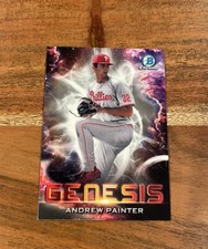 Andrew Painter 2021 Bowman Draft Chrome Genesis Insert Rookie RC NRMT+ Phillies!