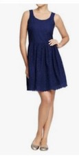 Old Navy Women's Size 4 Mini Dress Tea Dress Eyelet Fit and Flare Sleeveless