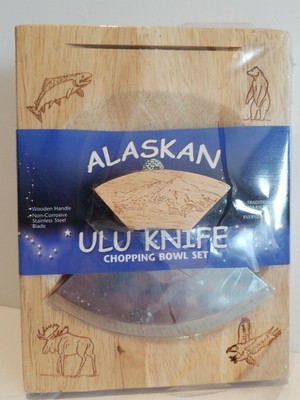 Round Ulu Bowl With Ulu Knife (723748049499)