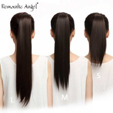 THICK HAIR WRAP AROUND PONYTAIL EXTENSION ClIP IN PONYTAIL SILY STRAIGHT