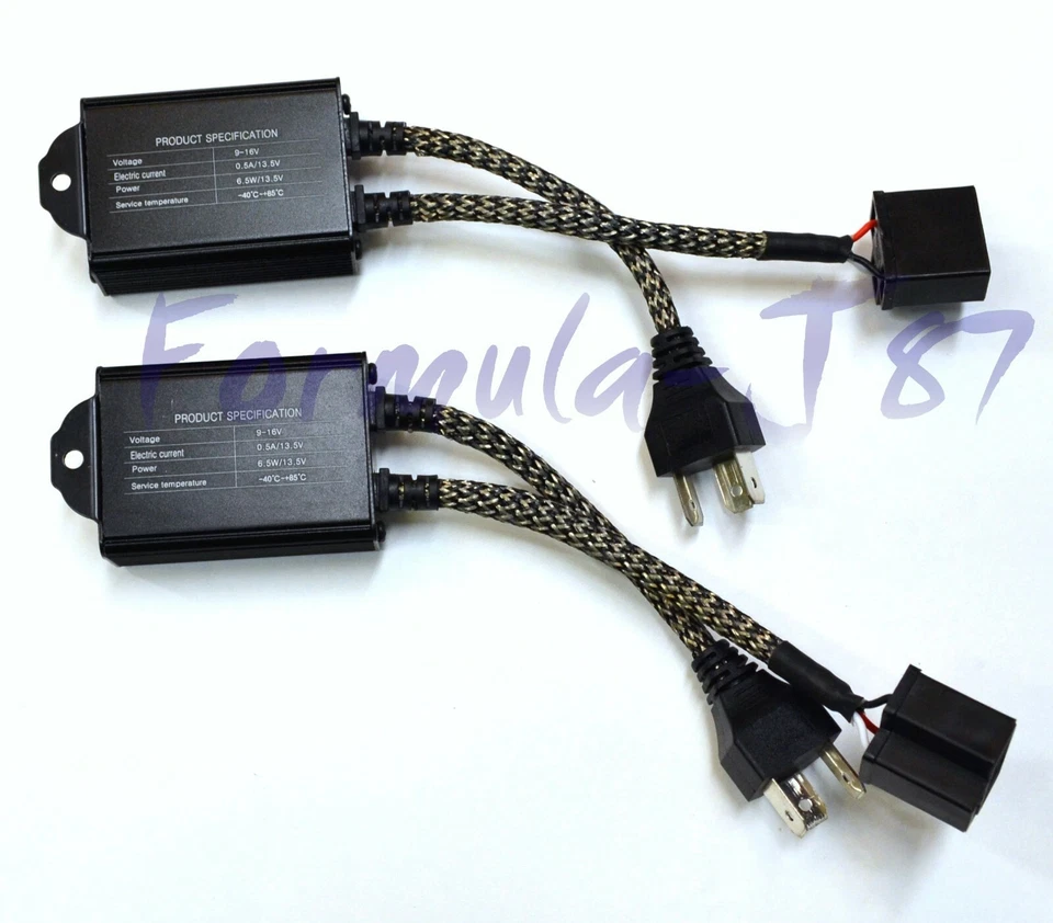 LED Warning Canceler Anti-Flicker Error Fix 9003 HB2 H4 Head Light Dual Beam Fit - Image 3 of 4