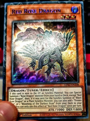 Yu-Gi-Oh! Ultimate Rare Style Red Rose Dragon