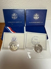 1986 STATUE OF LIBERTY COMMEMORATIVE PROOF & UNCIRCULATED HALF DOLLAR