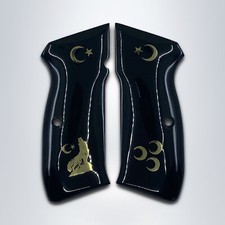 KSD Brand CZ 75, 75B, 75BD, 85 KADET SP-01 SHADOW1 Compatible Black Acrylic Grip