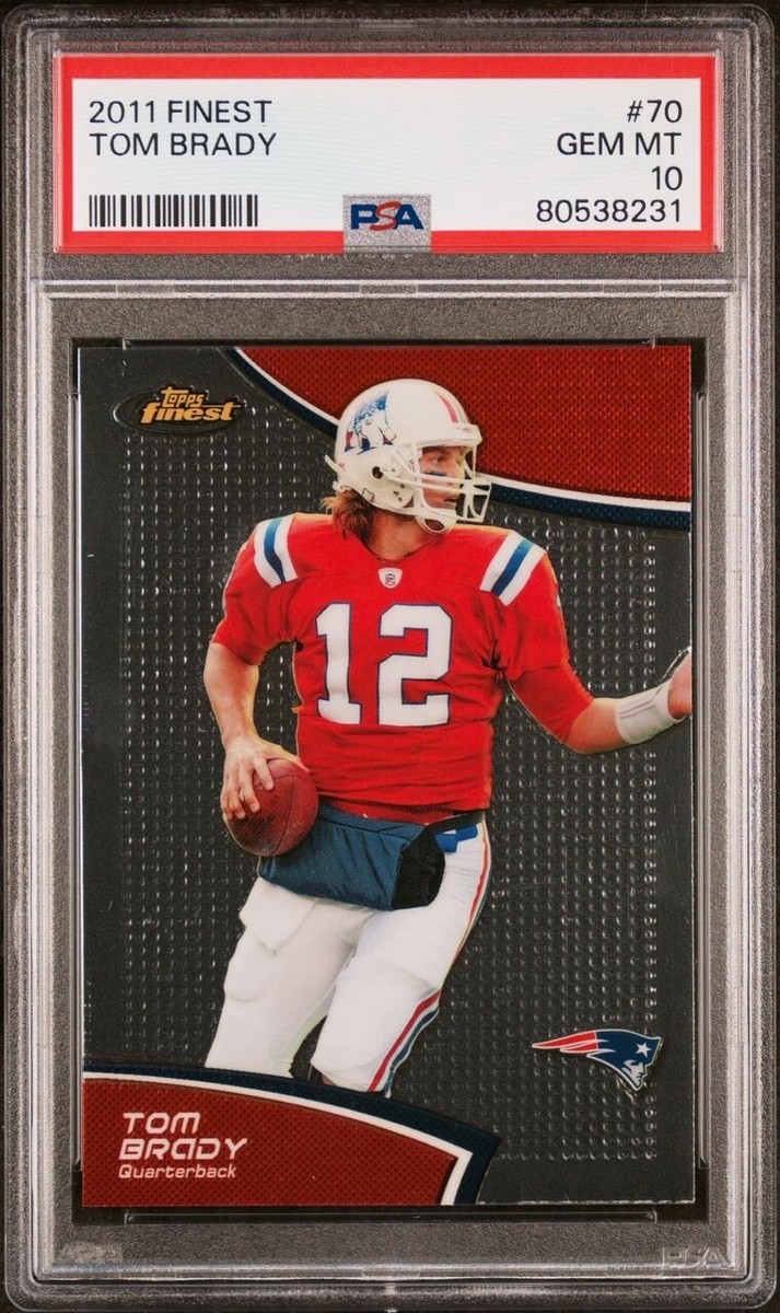 2011 Topps Finest Tom Brady #70 PSA 10