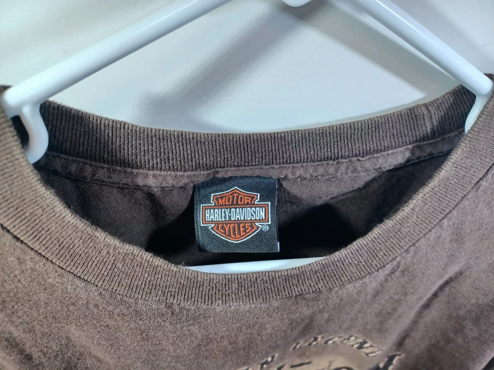 Camiseta De Colección Harley Davidson Follow No One Apol’s HD Raymond Minn. Marrón 2XL Foto 4 de 4