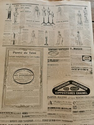 Ancienne Revue La Mode Du Petit Journal N°36 De 1900 - Avec Patron De Pantalon Pour Fillette, Collection Vintage