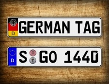Custom Novelty German License Plate European Full Size Replica Any Text