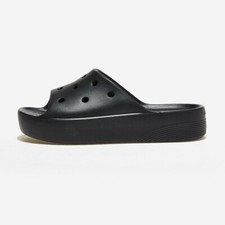 New CROCS Womens CLASSIC PLATFORM SLIDE 208180-001 BLACK US W 5 - 9 TAKSE