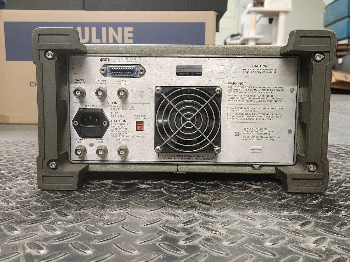 Hewlett Packard HP 8590A Spectrum Analyzer 10kHz to 1.5 GHz