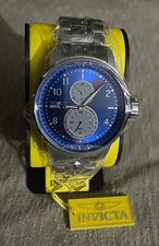 Invicta S1 Rally 48mm Silver Stainless Steel Men's Wristwatch Quartz 23062