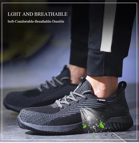 Herren Arbeitssicherheitsschuhe Stahl Toe Cap Leichte Unverwüstliche Sneakers - Bild 5 von 8