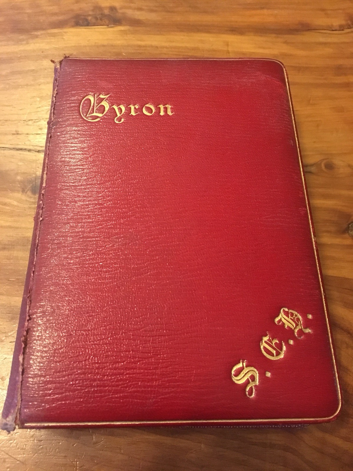 Byron Works Poetical Works Of Lord Byron ~ 1896, Leather Hardcover, Oxford Edition ...