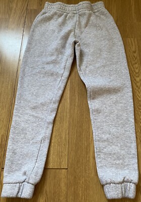 Jeff & Co graue Jersey-Jogginghose Alter 7-8 Jahre elastischer Bund Knöchelbündchen