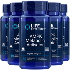 AMPK Metabolic Activator Life Extension 5X30 Veg tabs Hesperidin/Gynostemma 