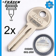 2x Schlüssel für ATERA Dachbox Fahrradträger BMW AUDI VW MINI CODES 001-200