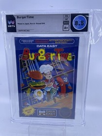 Nintendo NES Video Game - Burgertime / Sealed Graded 8.5 Wata H-seam