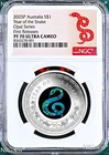 2025 Australia OPAL LUNAR Year of the Snake 1 oz Silver Proof Coin NGC PF70 FR