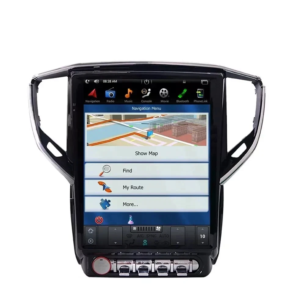12.1" Android Car Gps  Navigation 4+64GB Tesla Style For Maserati Ghibli 2014~19 Foto 2 de 4