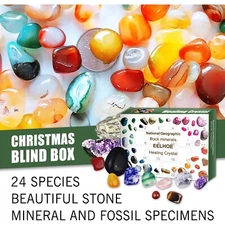 Christmas Countdown Calendars Healing Ore Stone Advent Countdown Calendar Gift